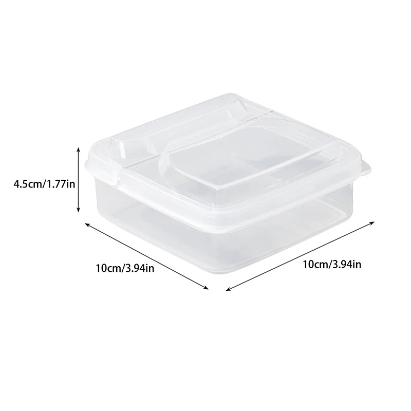Butter Cheese Storage Box Portable Refrigerator Fruit Vegetable Fresh-keeping Organizer Box Transparent Cheese Container 6