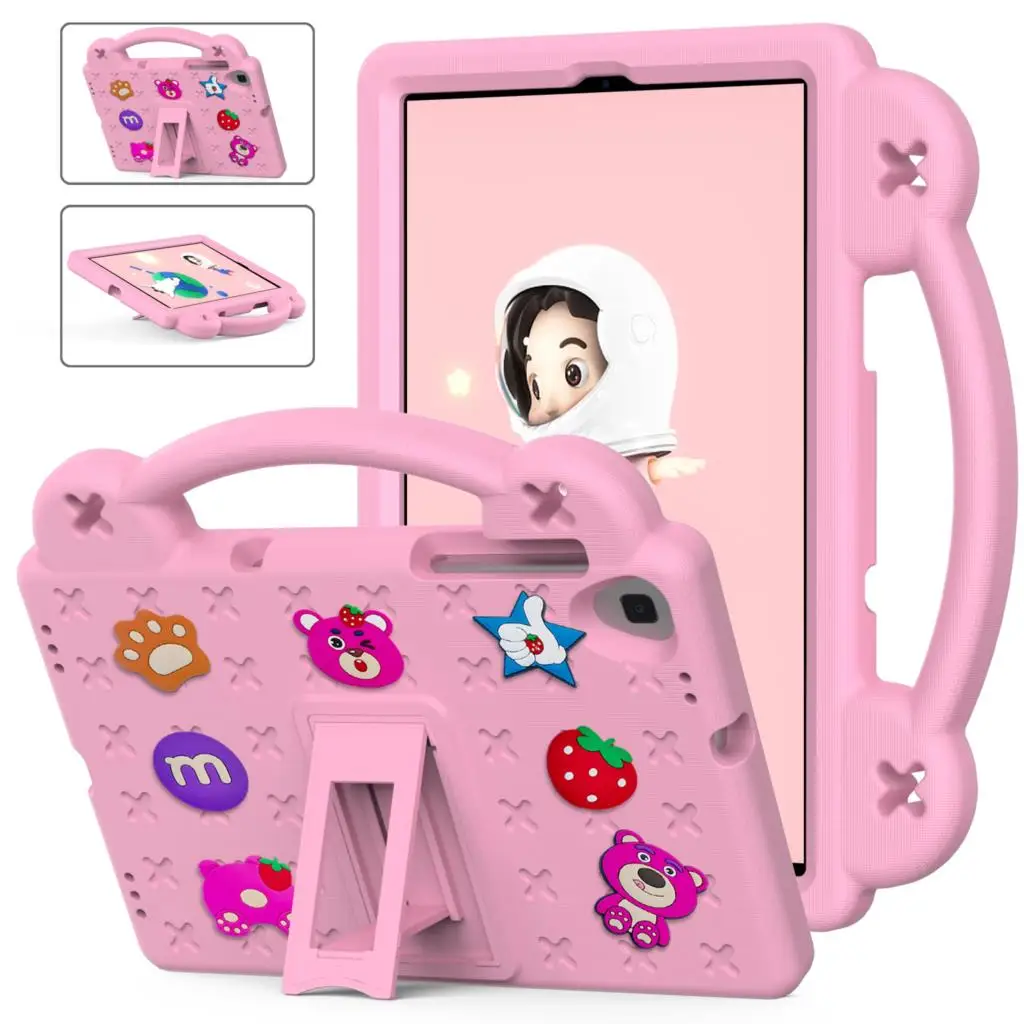 

For Lenovo Tab M10 3rd Gen TB328FU TB328XU 10.6 TB125FU Plus TB-X606F X306F Kid Safe EVA Strawberry Case M10 X505F K10 TB-X6C6F