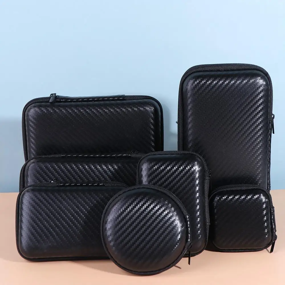 Mini Storage Storage Pocket Pouch Travel Case Data Cable Bag Charger Protection Bag Mobile Hard Disk Case EVA Zipper Bag 2