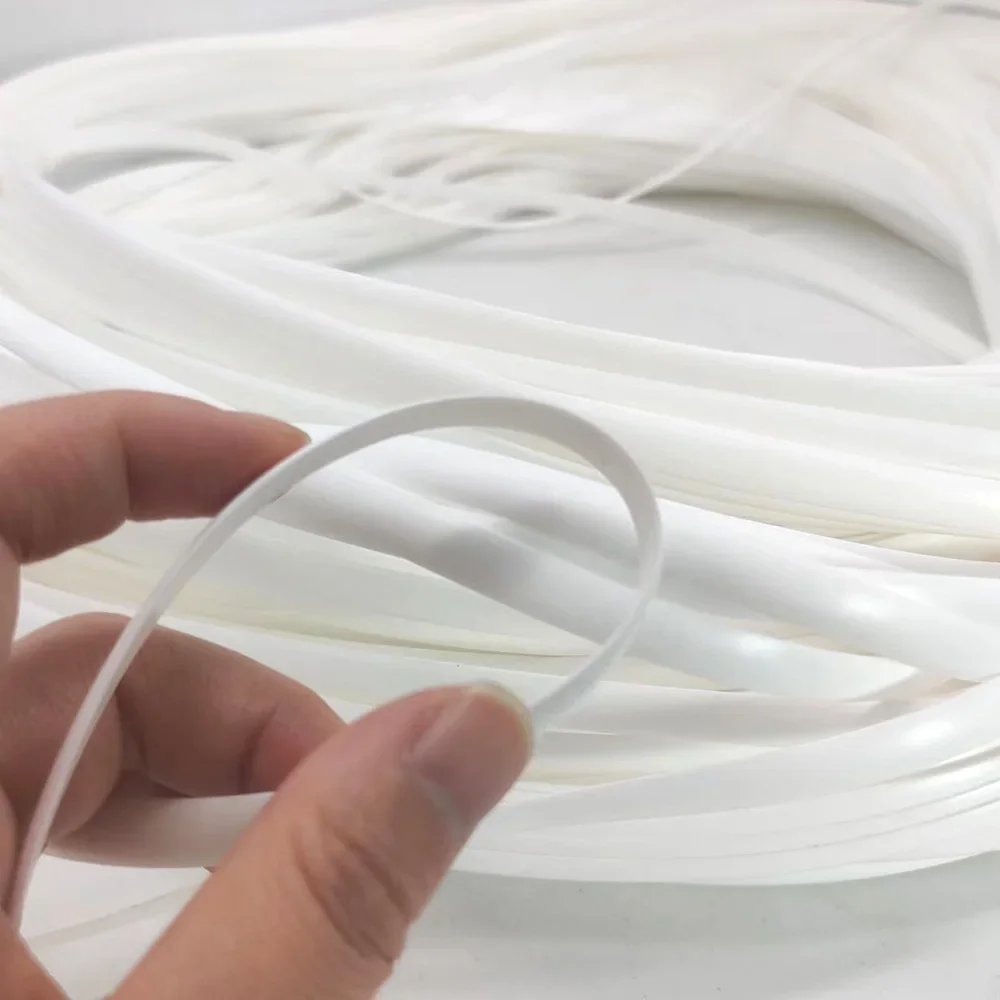 500g white synthetic rattan PE rattan plastic imitation synthetic weaving raw material for outdoor table chair component