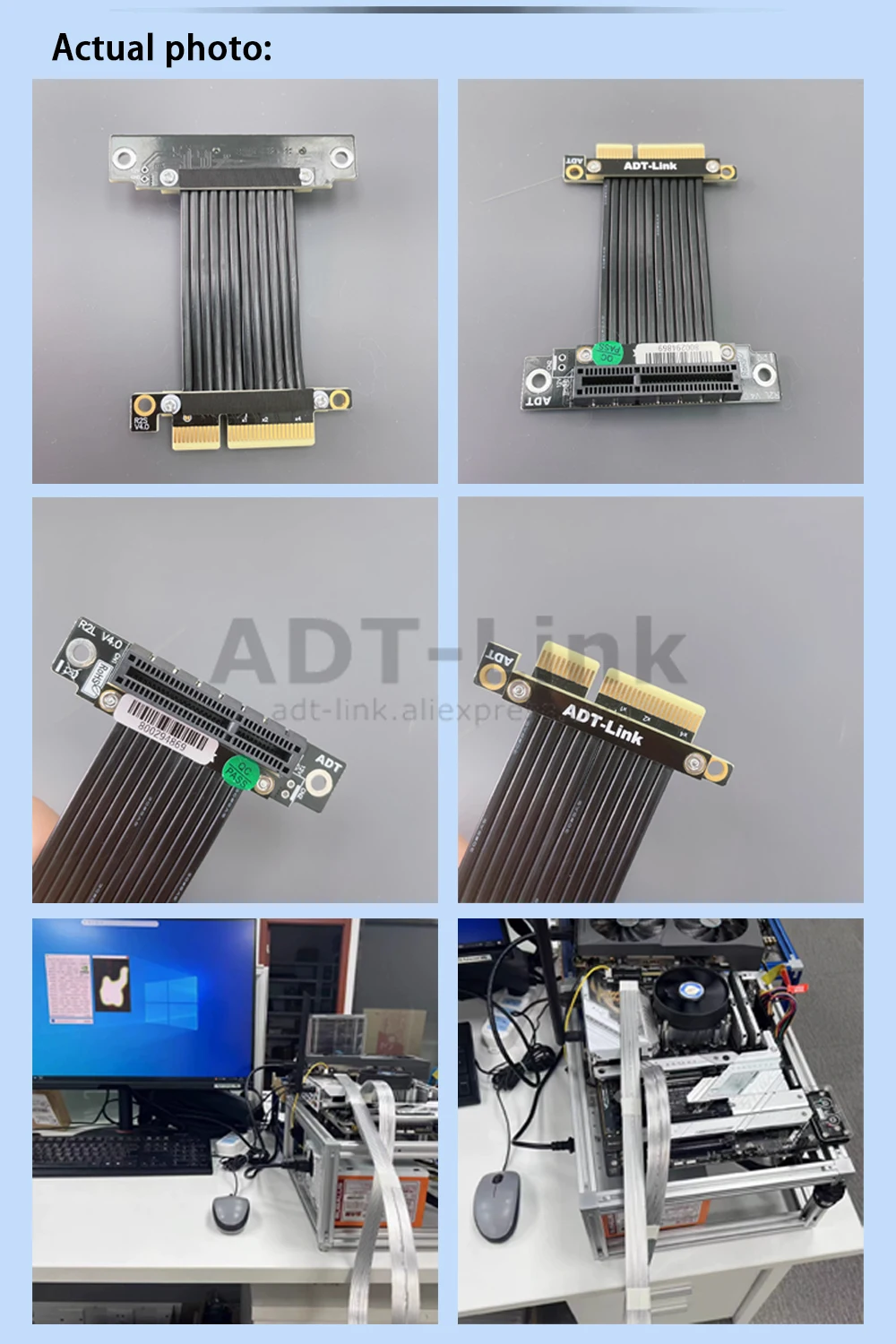 90 graus, Extensão PCIe 4.0x4 a x4,