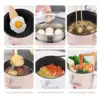 Electric Hot Pot Nonstick 1.8L Kitchen Cooking Appliances for Eggs Fry Ramen 2