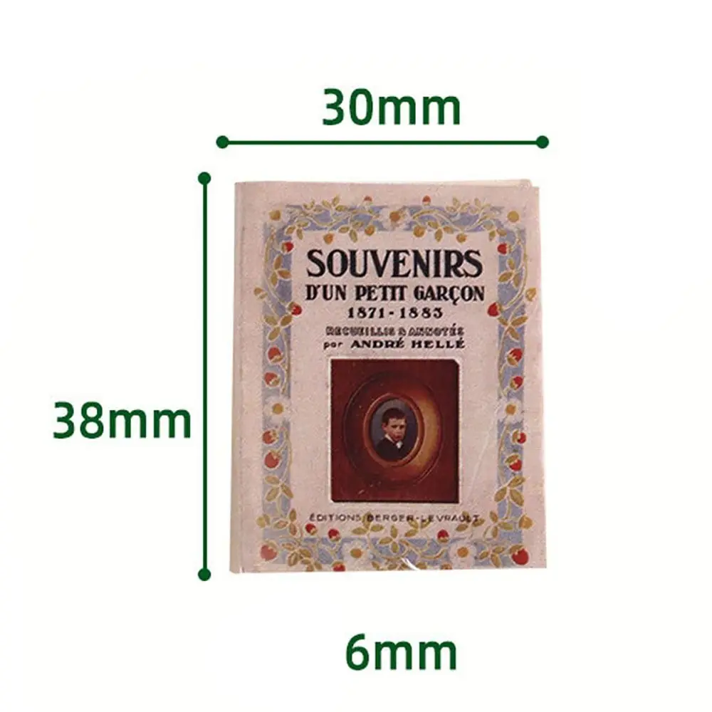 Gifts 1/6 1/12 Miniature Book Model Can Be Opened Doll Accessories Dollhouse Book Mini Furniture Multicolor Mini Books