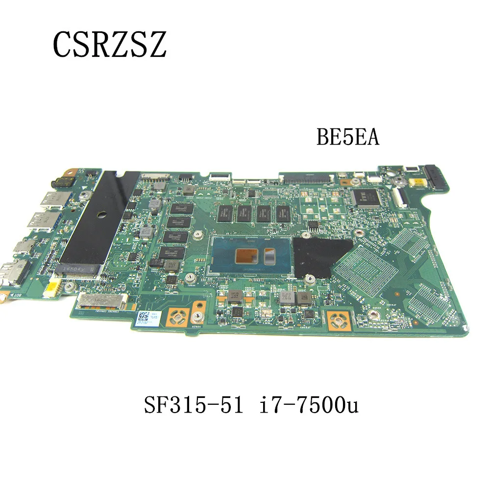 

Материнская плата для ноутбука Acer Swift SF315-51 с процессором i7-7500u BE5EA, полностью протестирована