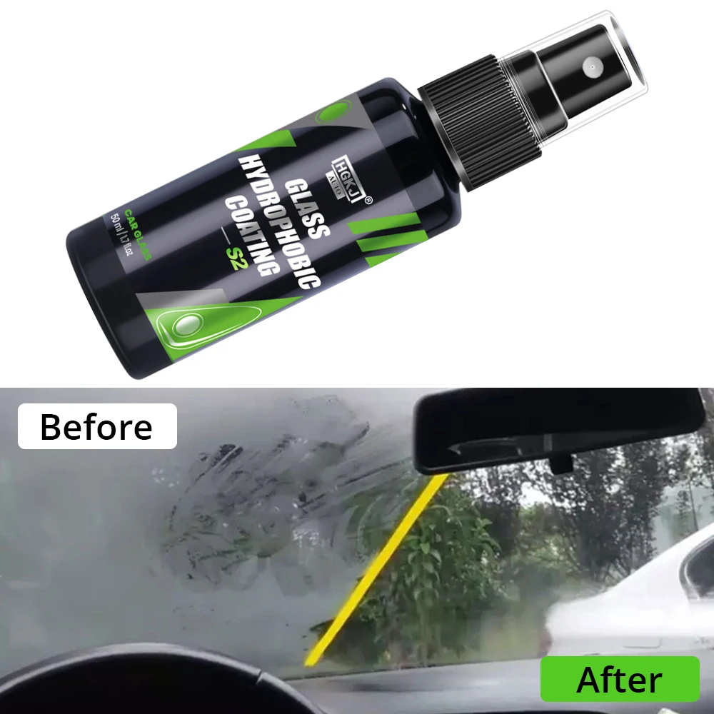 HGKJ 2PCS Nano Car Glass Coating Set Hydrophobic Coating for Windshield Car  Paint Protection