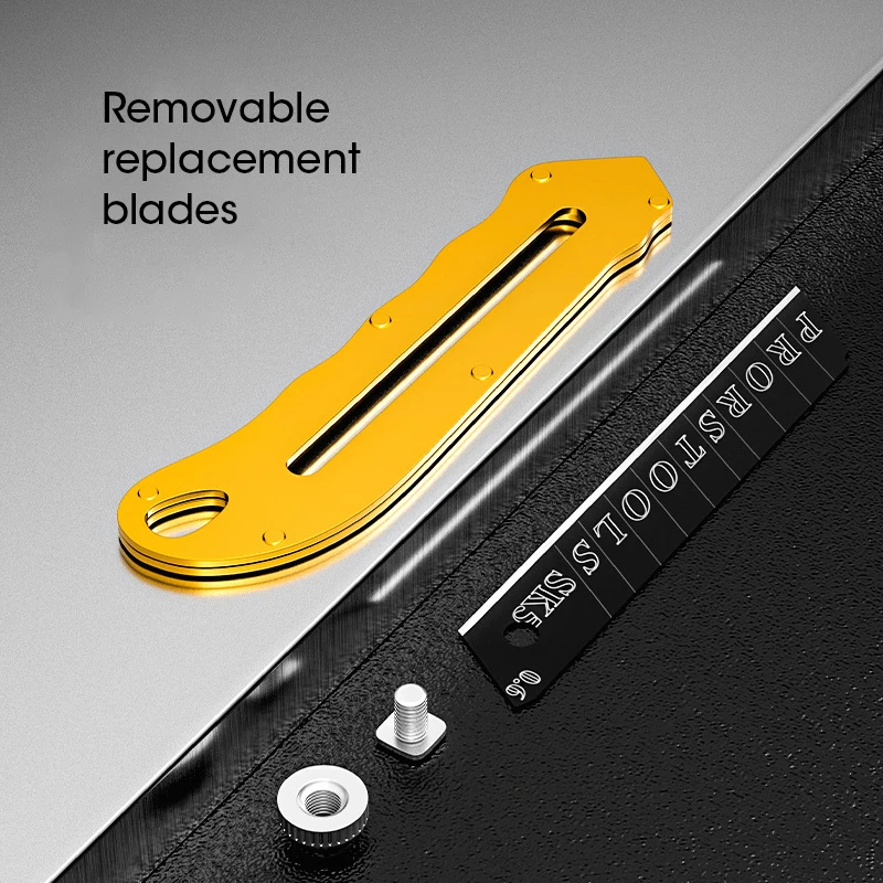 1pcs Metal Utility Knife 10pcs 18mm Blades Pocket Knife Cutting Paper Demolition Express Multifunctional Art HY-180 utility knife