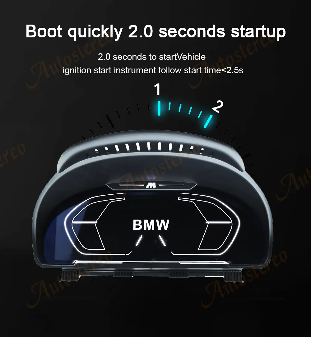 M Sport Virtual Cockpit Digital Cluster Car Odometer Screen For BMW 5GT F07 5 F1