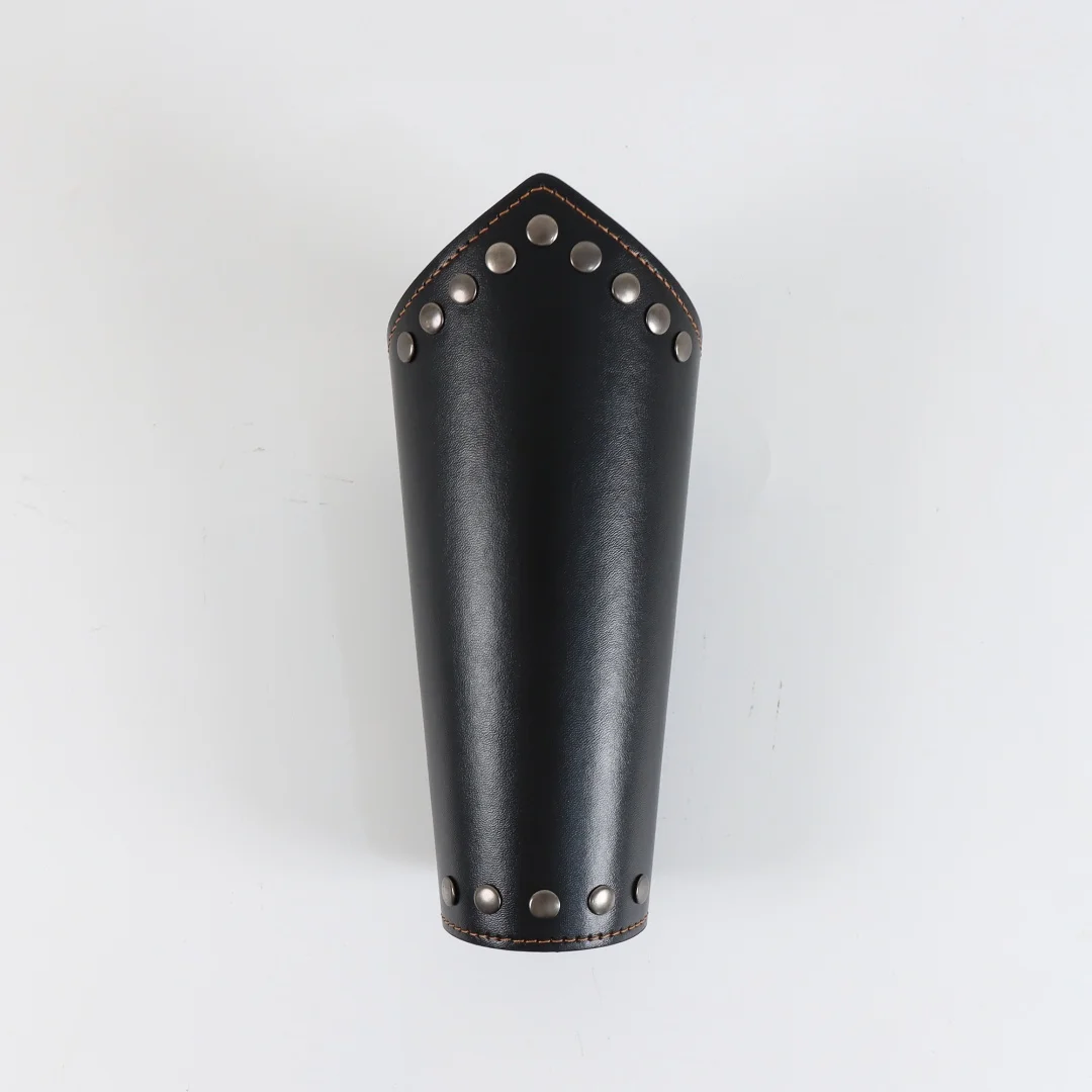 Mittelalterliche PU-Leder-Handgelenkbandagen, Mittelalterliche Armschienen, Punk-Armschützer, Handgelenkschützer für Halloween, Krieger, Ritter, Fotografie-Requisiten – Detail 9
