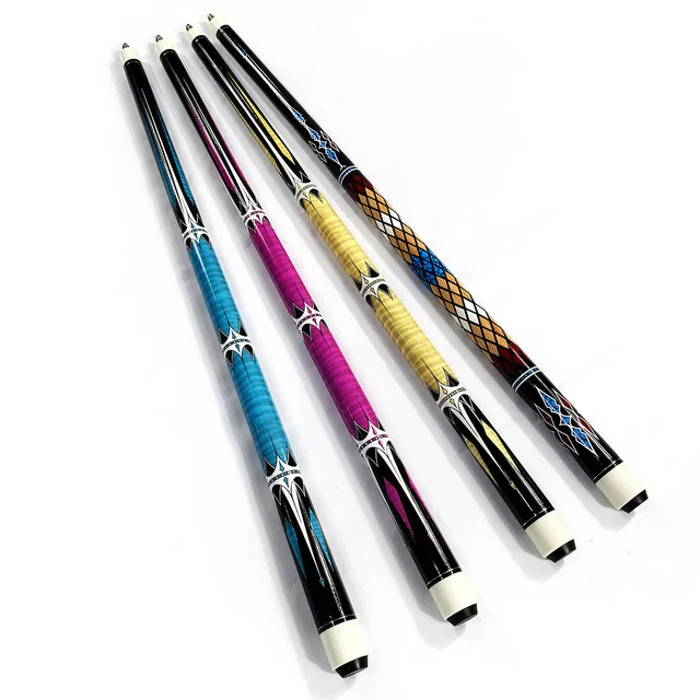 High Quality Maple Wood 2pc 57 Inch 13mm Tip Billiard Pool Cue Stick 1