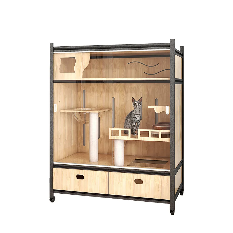 

Luxury Cat Cage Couble Decker Cat Villa