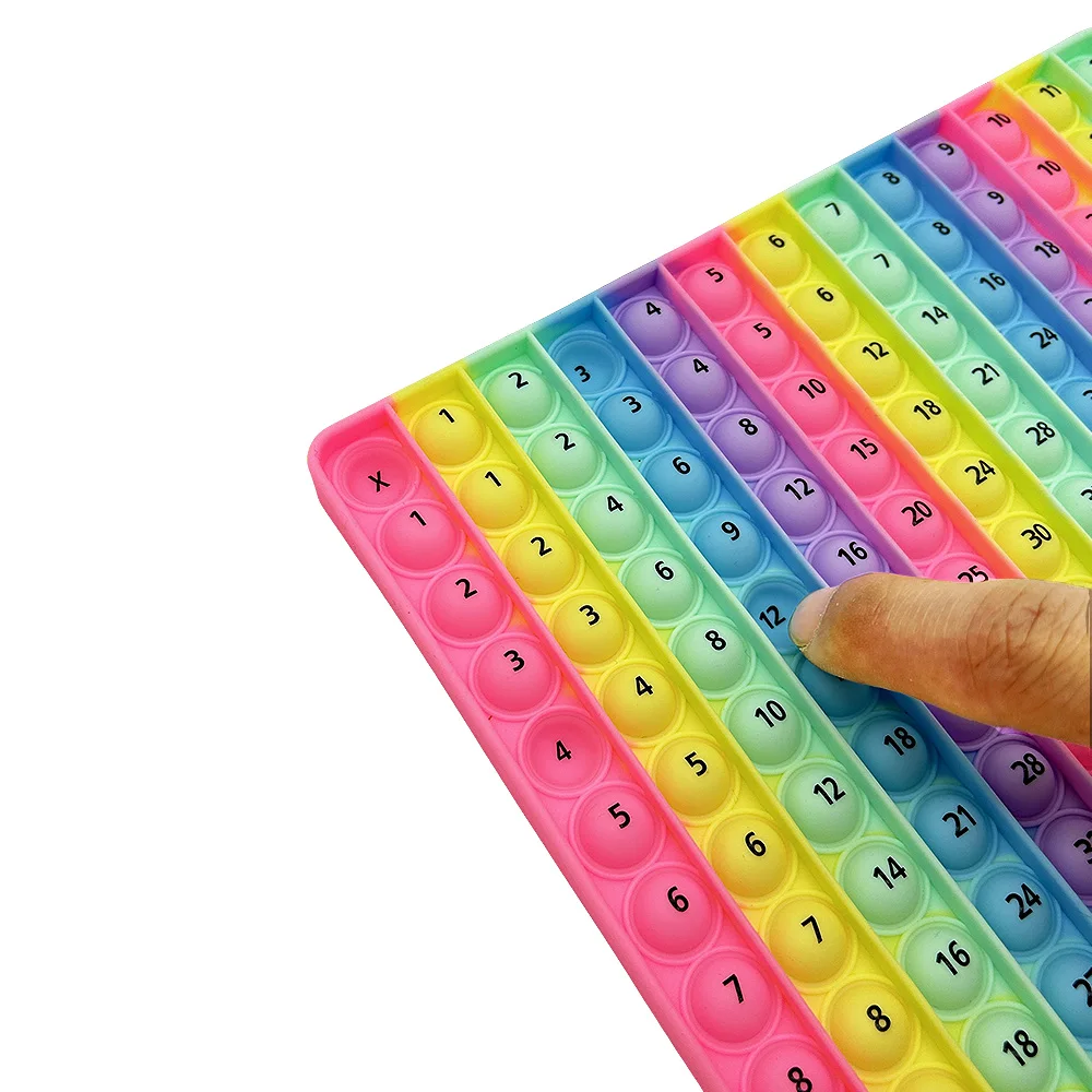 12x12 Multiplication Games Math Toys, Times Table Learning Teaching Educational Fidget Toys Gifts for Kids Grade 2 3 4 6