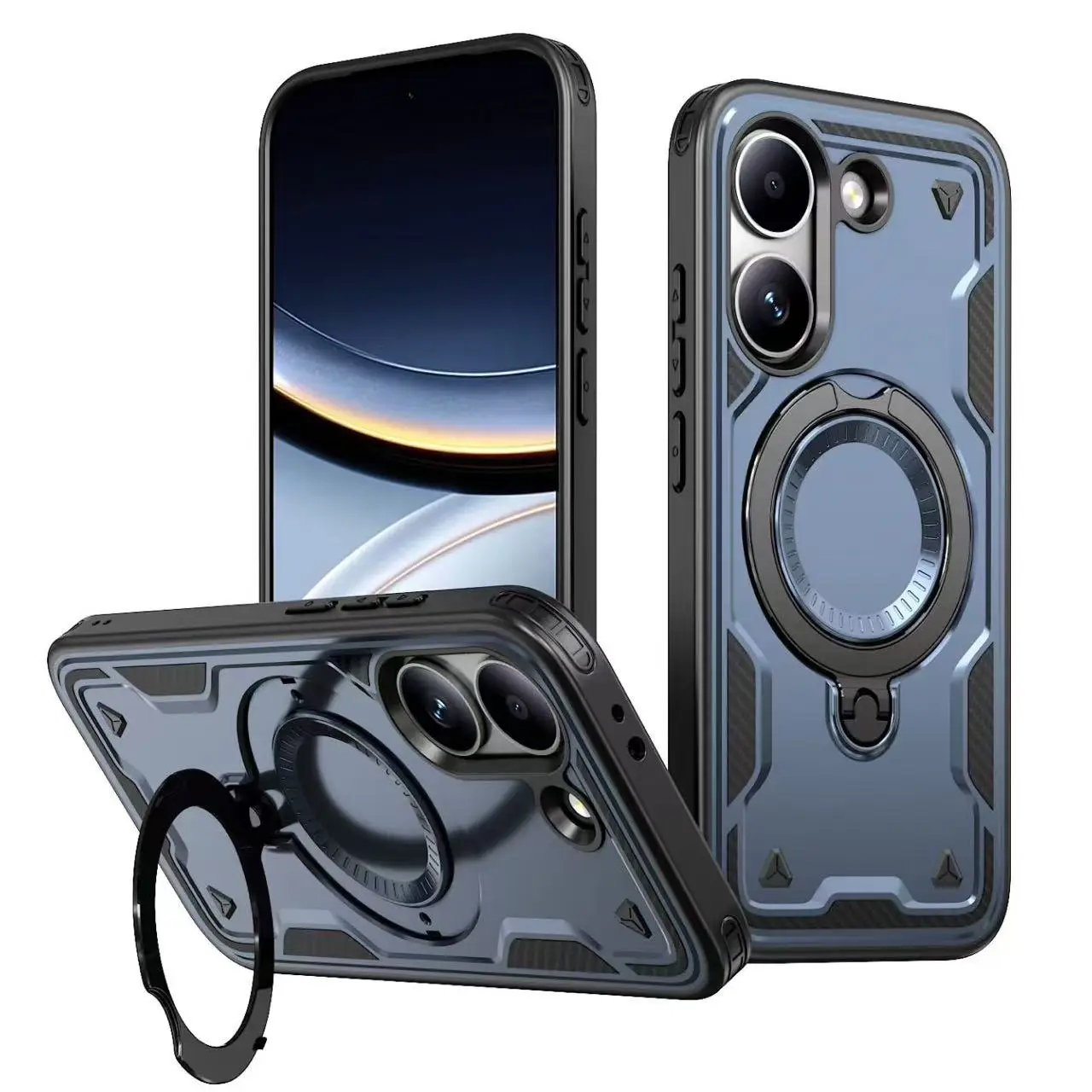 360° Rotating Stand with Magnetic Drop-Proof Cover