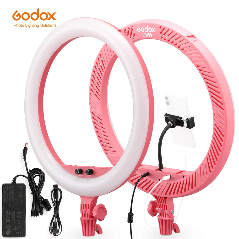 Ring Camera Godox LR150 Anillo De Luz LED Con Tripode Y Tres