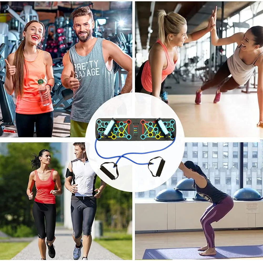 Multifunctional Folding Push-up Board for Men's Bodybuilding Equipment Home Practice Strength Training Push up Board Sets