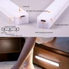 Rechargeable LED Motion Sensor Night Light Under Cabinet Cordless Lamp for Kitchen Wardrobe Bedside Induction Strip Bar Light 5