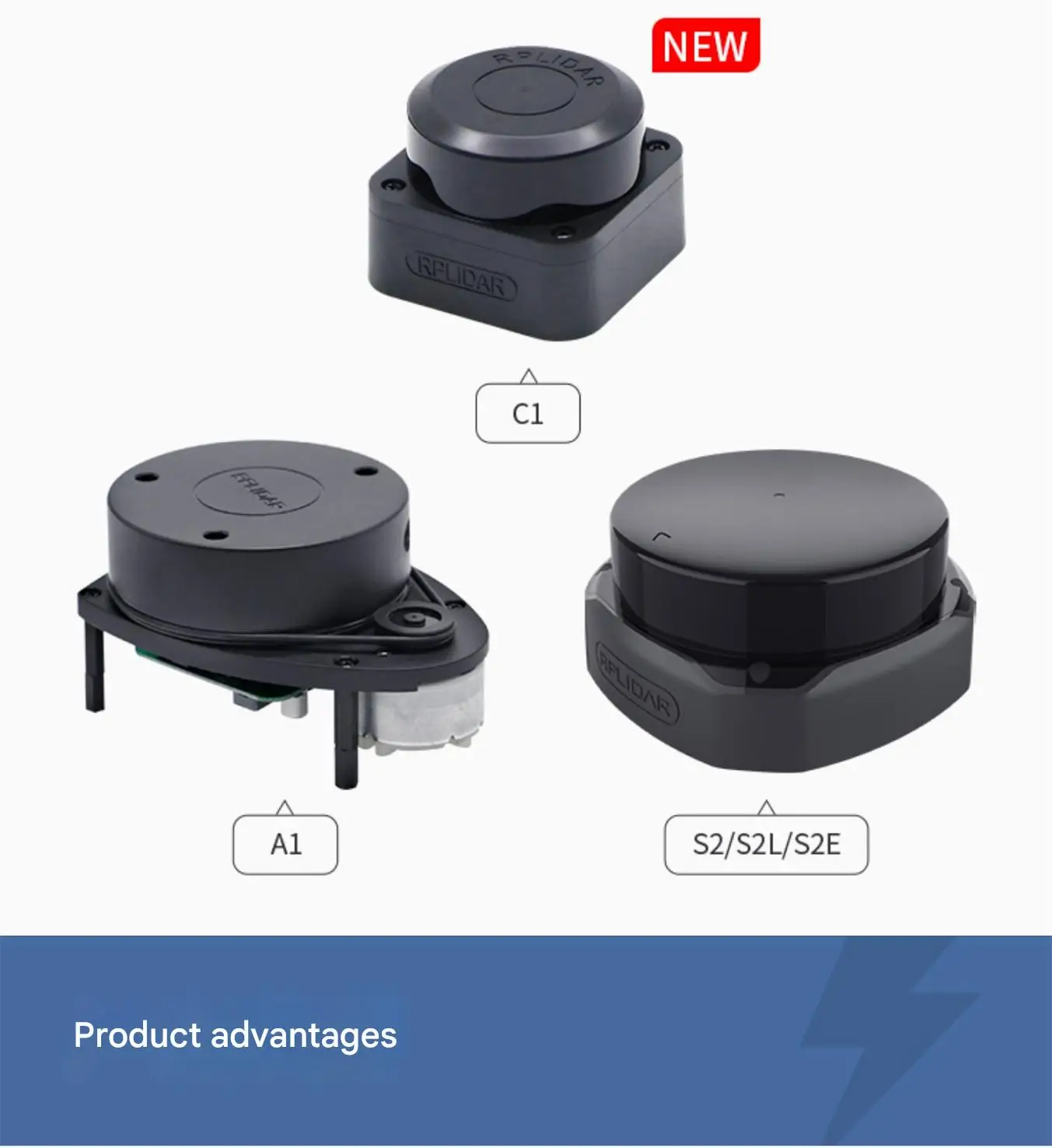 SLAMTEC A1, C1, S2 series LiDAR