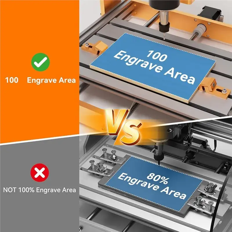 AA51 Router Side Pressure Plate Clamps Low Profile Side Clamps For CNC Router Hold Down Clamps For Secure CNC Machining image 4