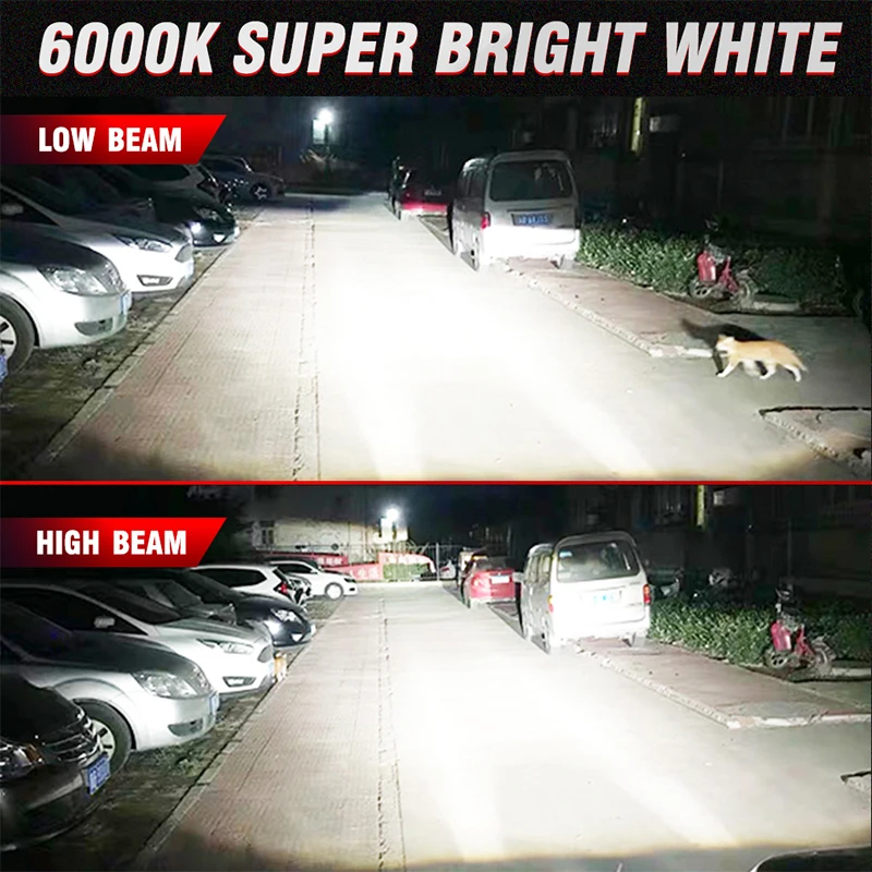 Dualvision 6500W H4 H7 LED Canbus H8 H11 9005 HB3 9006 HB4 Led Bulbs Automobile Kit 12V Turbo Fog Lamps 24V 4300K 5000K 6300K 3