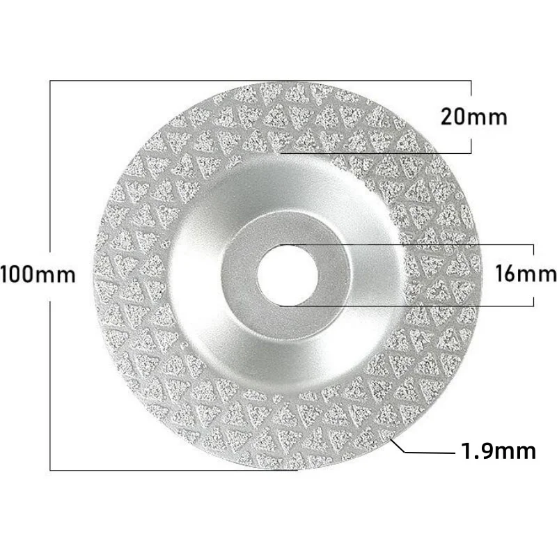 100mm 45/60/100# Diamond Grinding Disc Wet Dry Chamfering Trimming Marble Granite Artificial Stone Ceramic Sanding Disc Tools