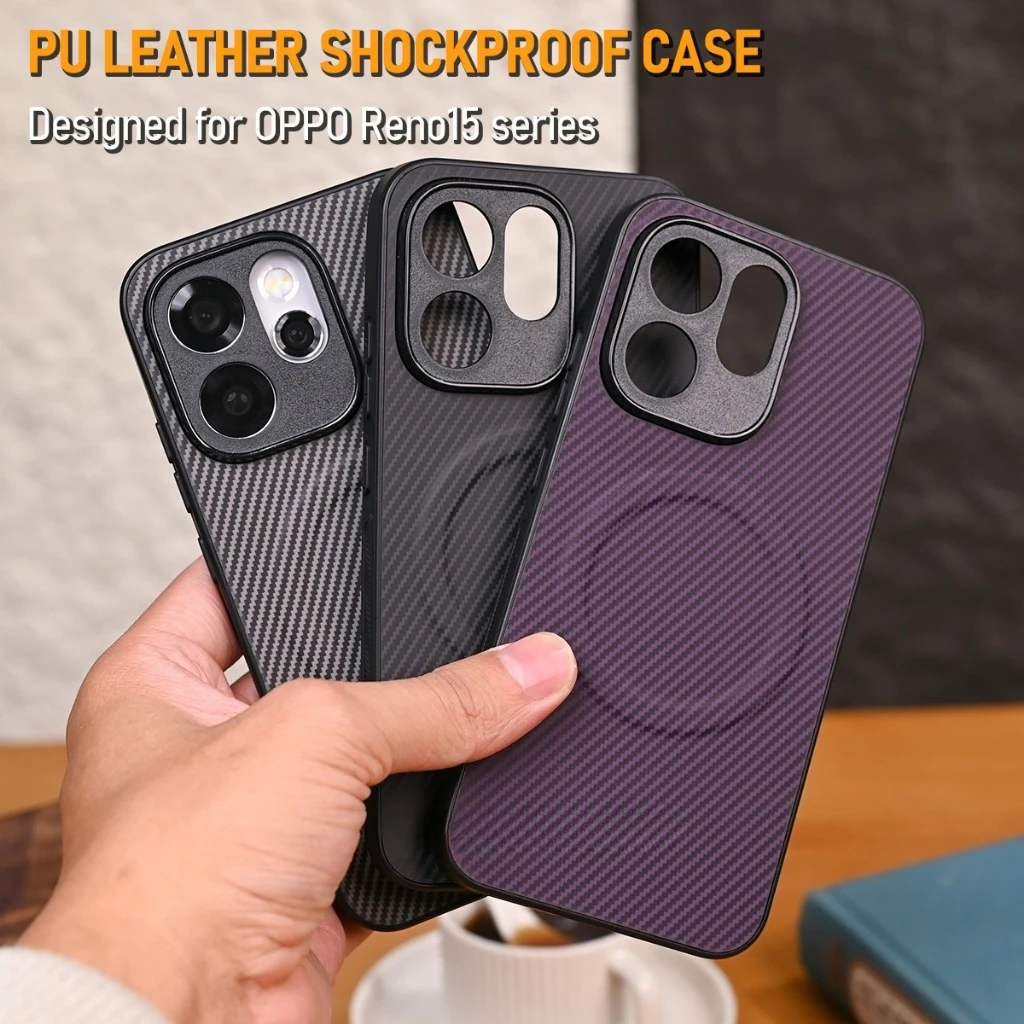 Luxury Kevlar Striped Magnetic Shockproof Phone Case