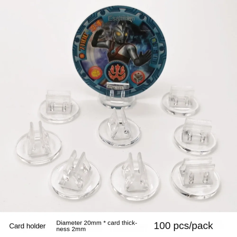 50/100pcs Plastic Stand for 2mm Paper Card Board Game Card Display Stand Plate Paper Board Props DIY Games Component Holder Card Display Stand
