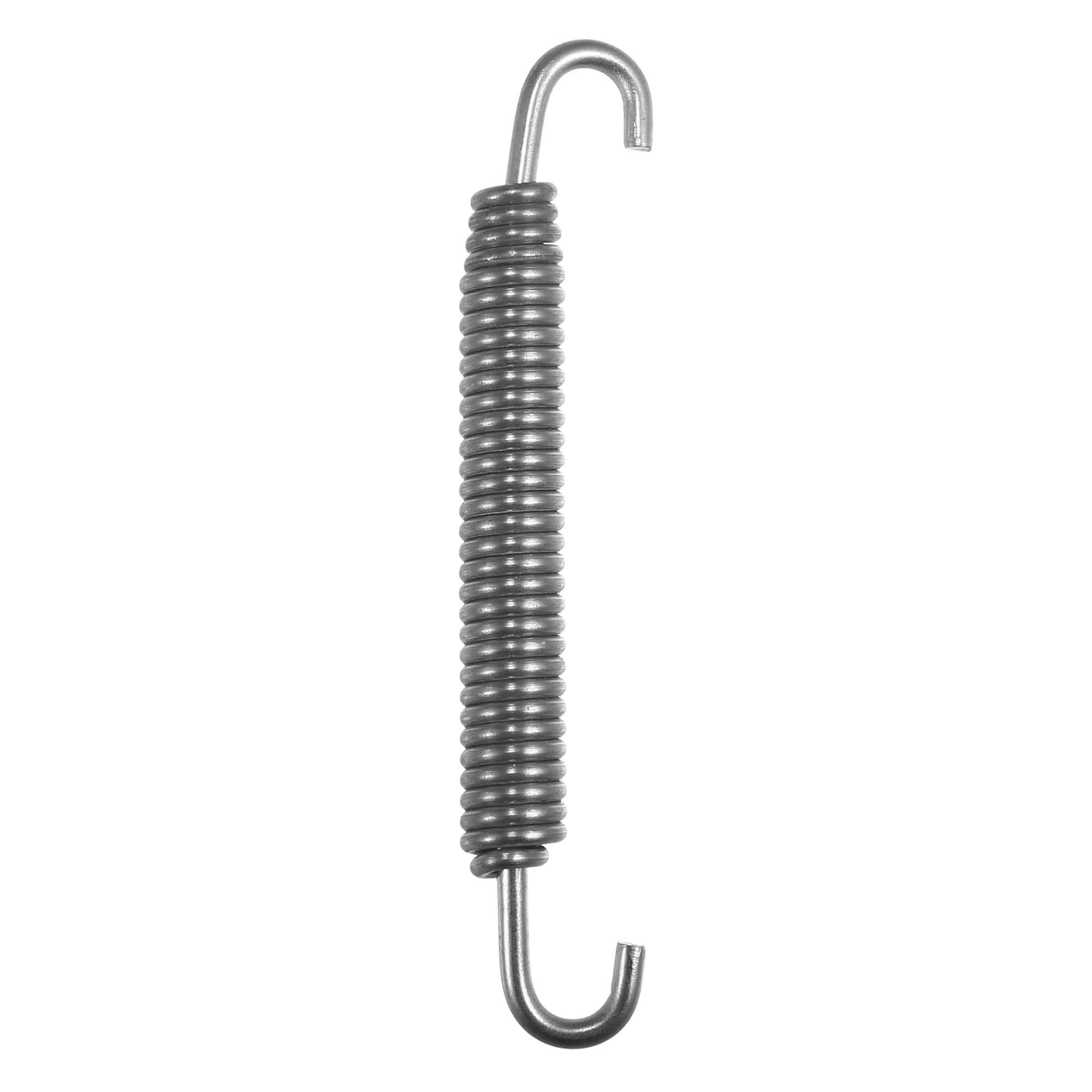 Molla Per Scarico Moto Universale - 80 Mm (3.15"), Acciaio Inox 304, Rivestimento Alta Temperatura, Argento