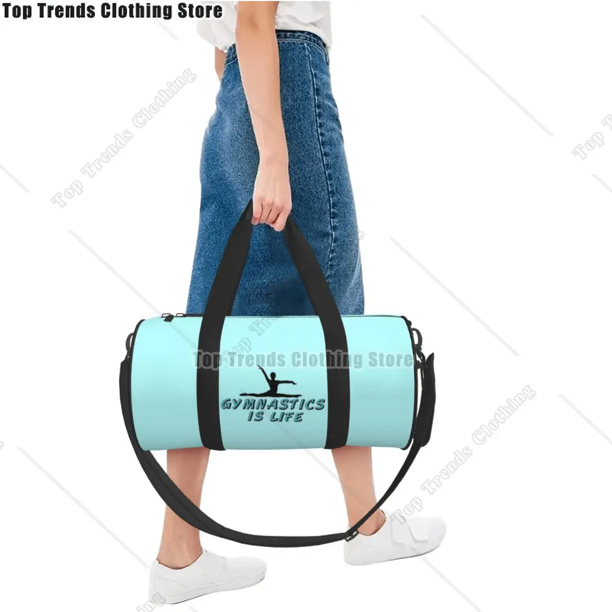 Gymnastics Is Life Sport Bags Girl Cool Sport Large Capacity Gym Bag Weekend Men Handbag Training Graphic Fitness Bag