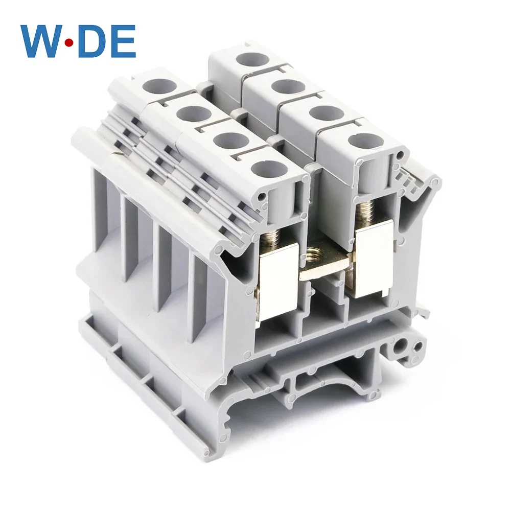 Wire Connectors 10pcs UK-10N Din Rail Terminal Block Universal Wiring Class Connector Screw Conductor UK10N Screw Connection Wire Conductor