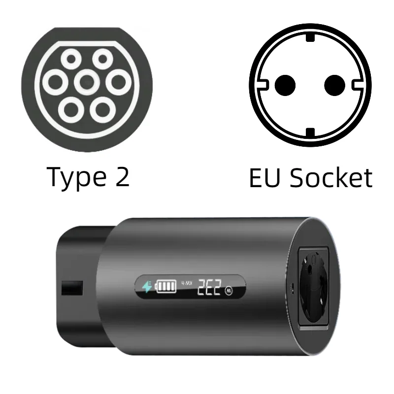 VOBOR V2L Adapter voor Kia EV6, type 2 naar Schuko adapter 3,5 KW 16 A 220 V, compatibel met IONIQ 5, IONIQ 6, Kona EV, Kia EV 6