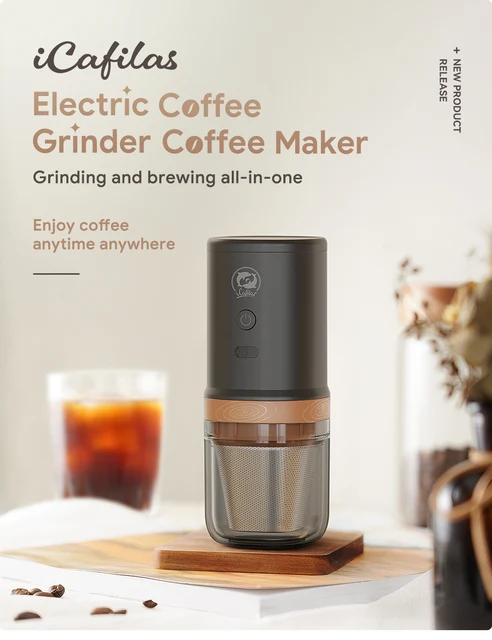 Rechargeable Electric Coffee Grinder Home Cordless Coffee Beans Grinding  Machine Low Temperature Grinding Adjustable Thickness - AliExpress