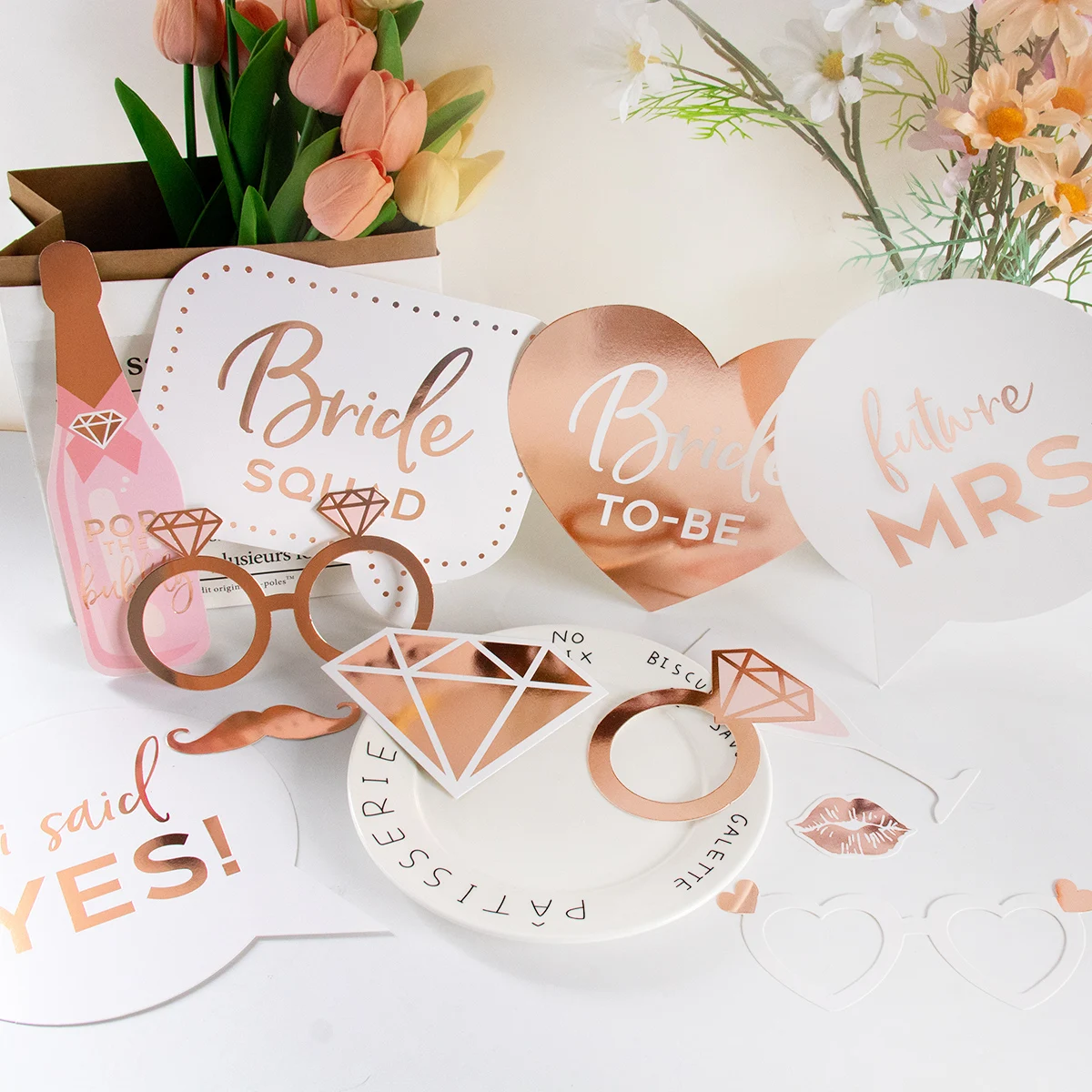 Handheld Photo Props Funny Bride To Be Photo Booth Props Bridal Shower Wedding Bachelorette Party Hen Night Selfie Photo Props Team Bride Decor