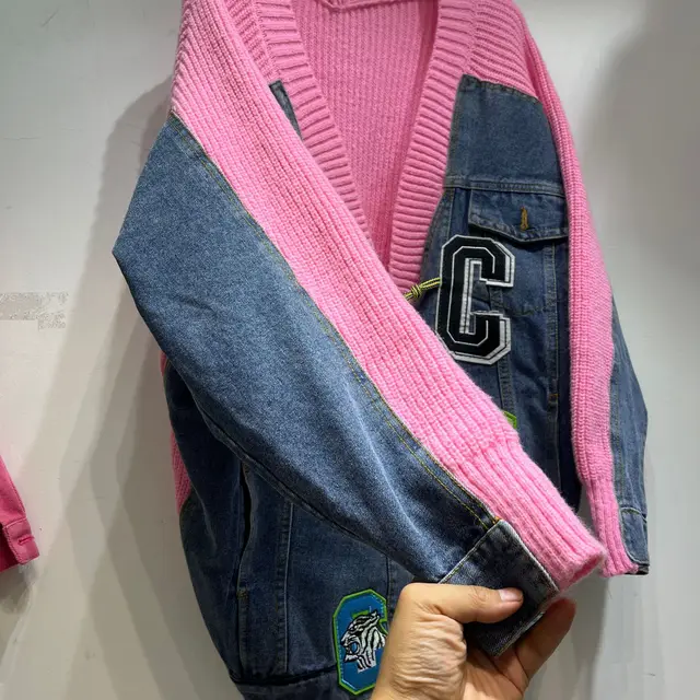 Knitted Denim Jumper Jacket 2