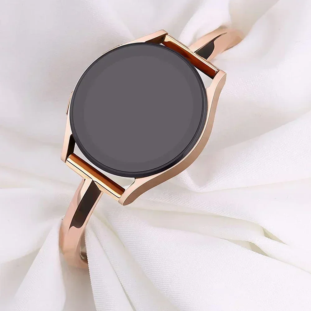 Women's 20mm Slim Stainless Steel Watch Strap - Elegant Bracelet Design