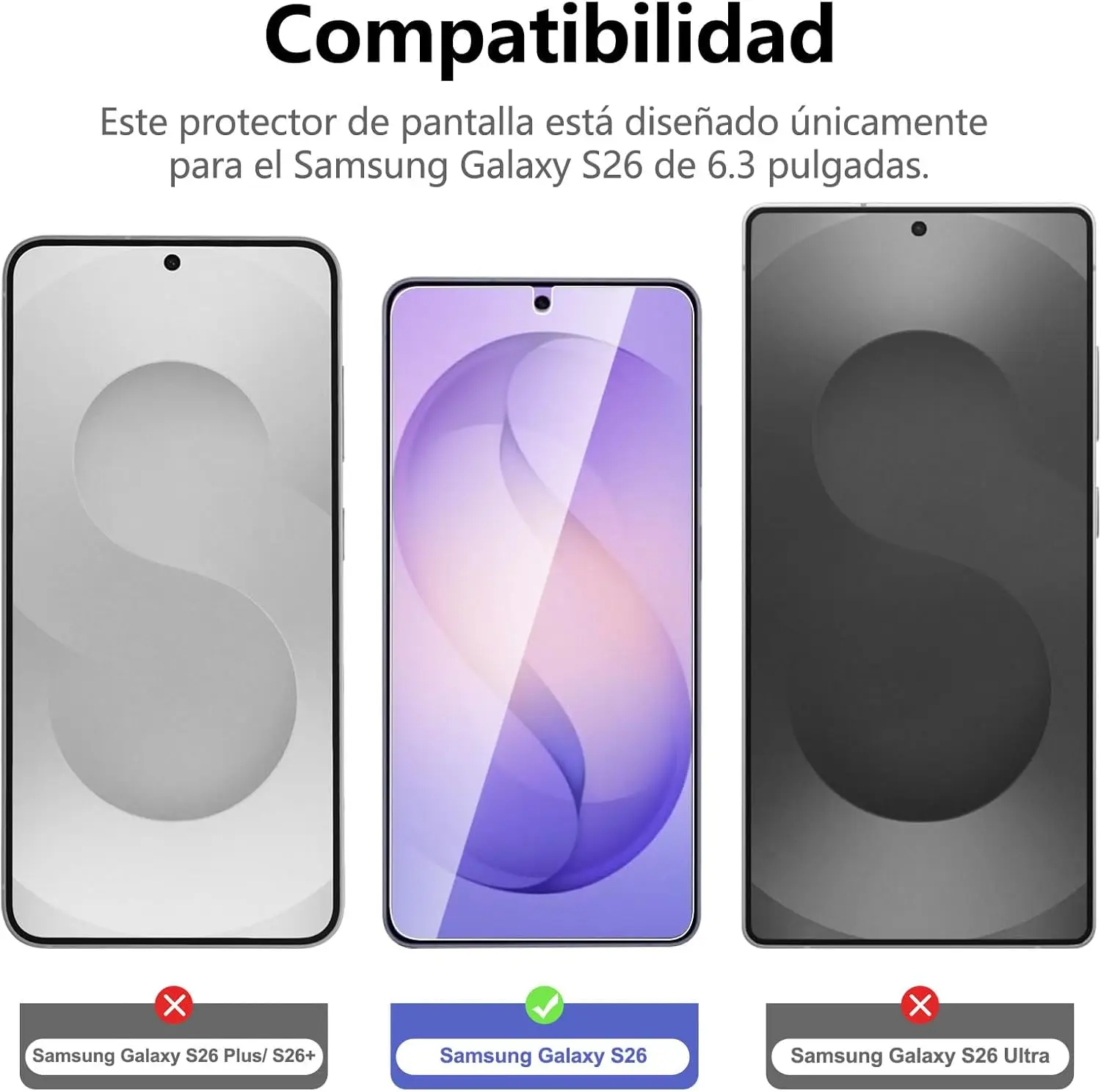 Transparent HD Tempered Glass Screen Protector - 2/4 Pack