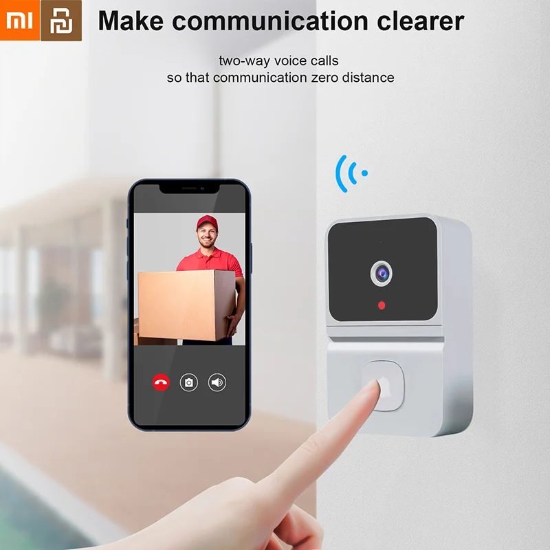 Беспроводной дверной звонок Xiaomi Youpin с Wi-Fi и HD-камерой