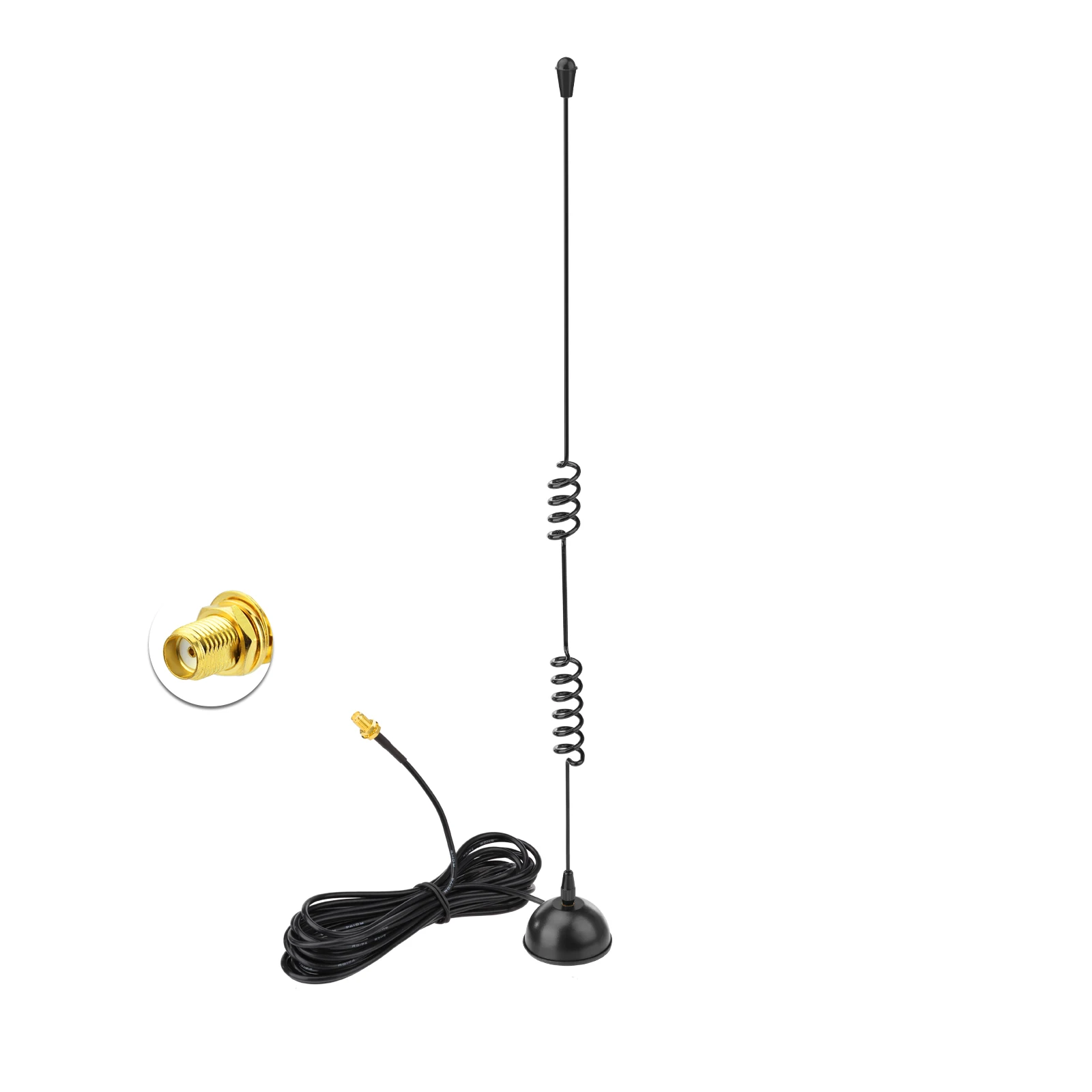 VHF UHF Dual Band Antenna Magnetic Base for Handheld Radios