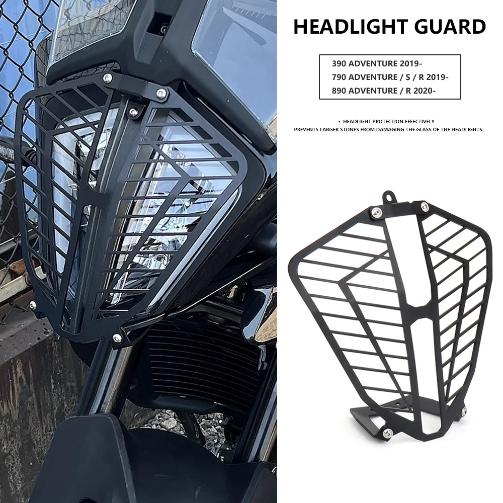 Protezione Faro Moto Nero Per 390Adv 790Adv 890Adv 390 Adv 790 Adv 890 Adventure 2019 Adventure 2020 2021 2022 2023