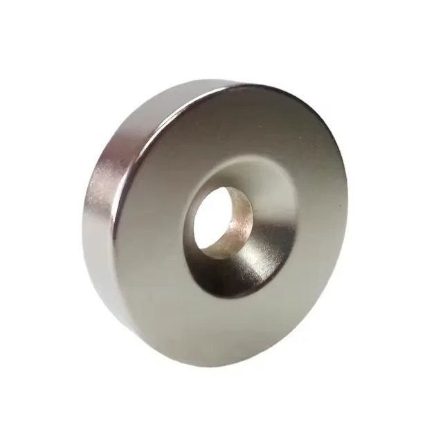 แม่เหล็กนีโอไดเมียม NdFeB แบบมีรูเกลียวทรงกลม แรงสูง รุ่น N35 ขนาด 18x3-5 18x5-5 20x3-5 20x5-5 20x8-5 20x10x-6 สำหรับงาน DIY 1