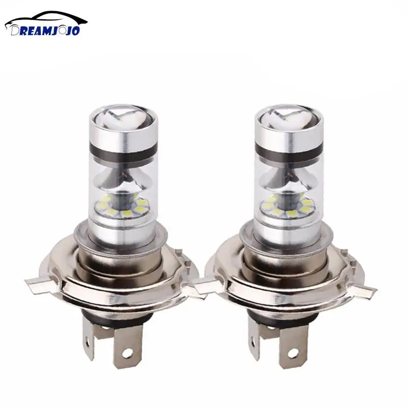 2PCS H4 LED Bulb White Car Motorcycle Headlight High Power 8000K Fog Light Driving Bulb 1800LM Headlight for Car Truck