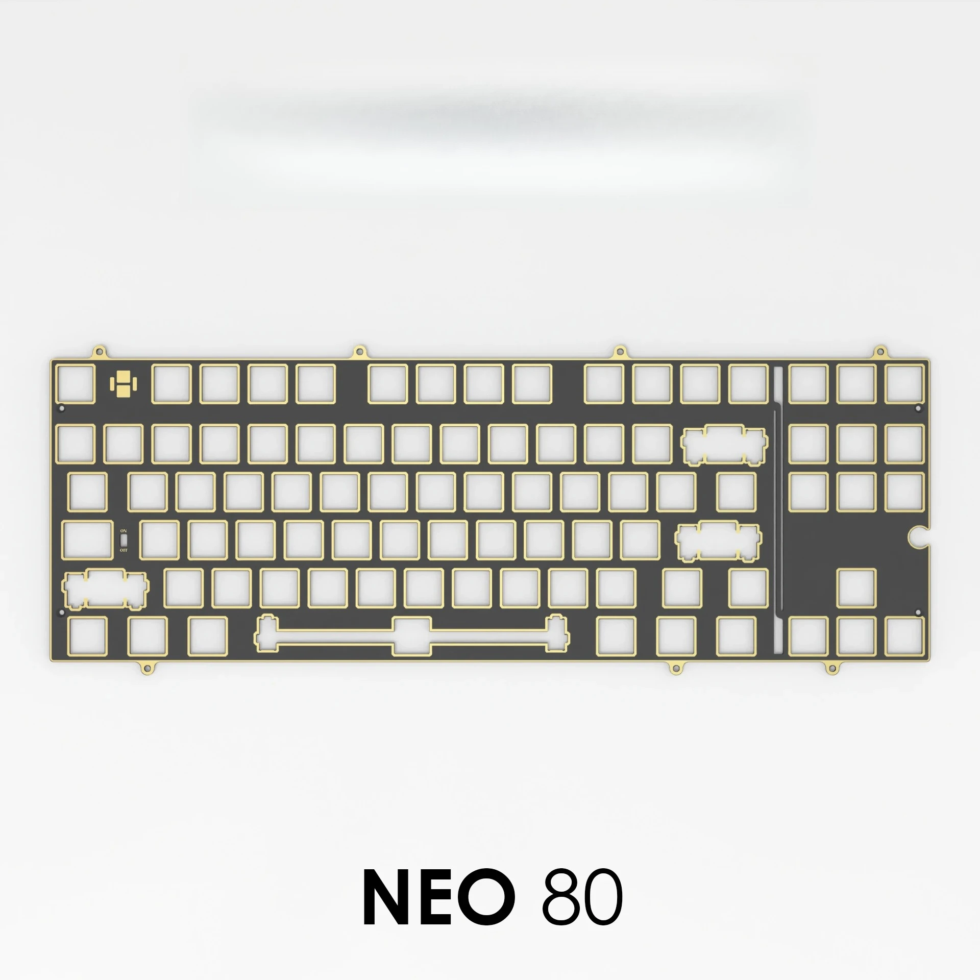 Neo 80 keyboard plate PC PP POM FR4 Aluminum Carbon fiber (for