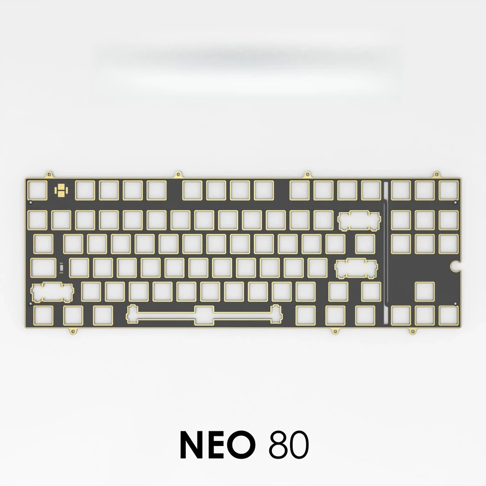 Neo 80 キーボードプレート PC PP POM FR4 アルミニウム カーボン