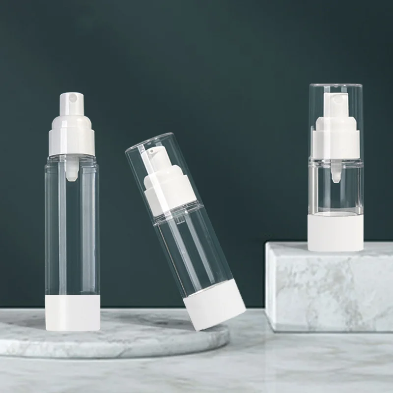 

15/30/50/80/100ml AS Vacuum Clear Spray Dispenser Bottle Water Lotion Pressed Travel Empty Bottle Mini Portable Cosmetic