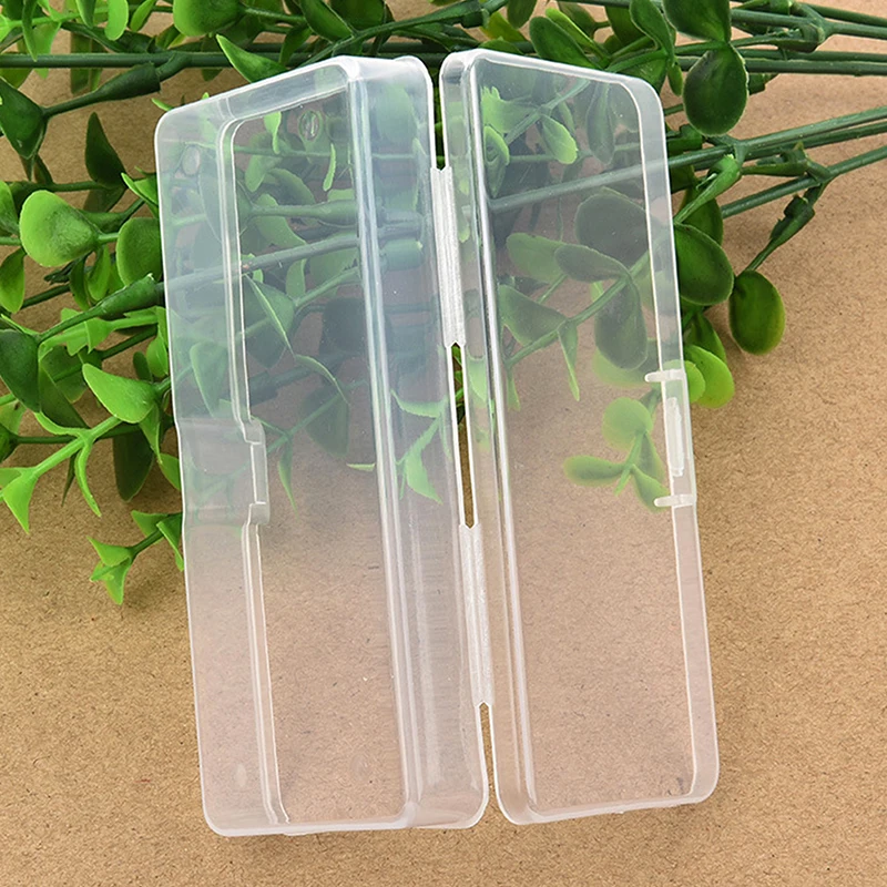 

1PC Clear Plastic Box Rectangular Box Translucent Box Packing Storage Box Dustproof Durable Strong Jewelry Case Container