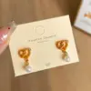 2025 New Cute Fashion INS Caramel Bread Donut Shape Stud Earrings Set for Women Kids Sweet Creative Cartoon Earring Jewelry Gift 6