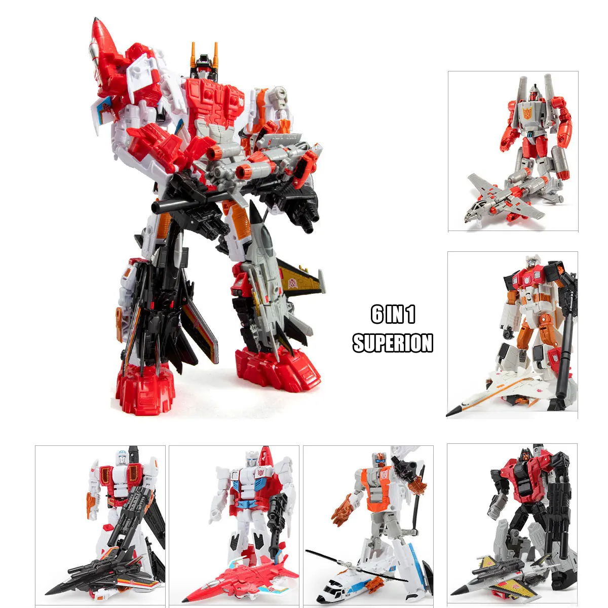 ロボット アクションフィギュア 5体セット Amazon.co.jp: もちゃ 変形ロボット 重機合体ロボ 5体セット