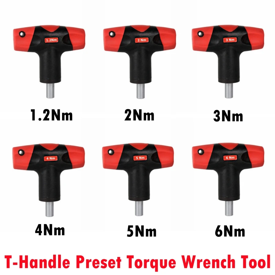 4 MECH T-Handle Hex Socket Set - 1/4" Drive, Includes 8mm 9mm 10mm 11mm 12mm Sockets, Ergonomic Tool