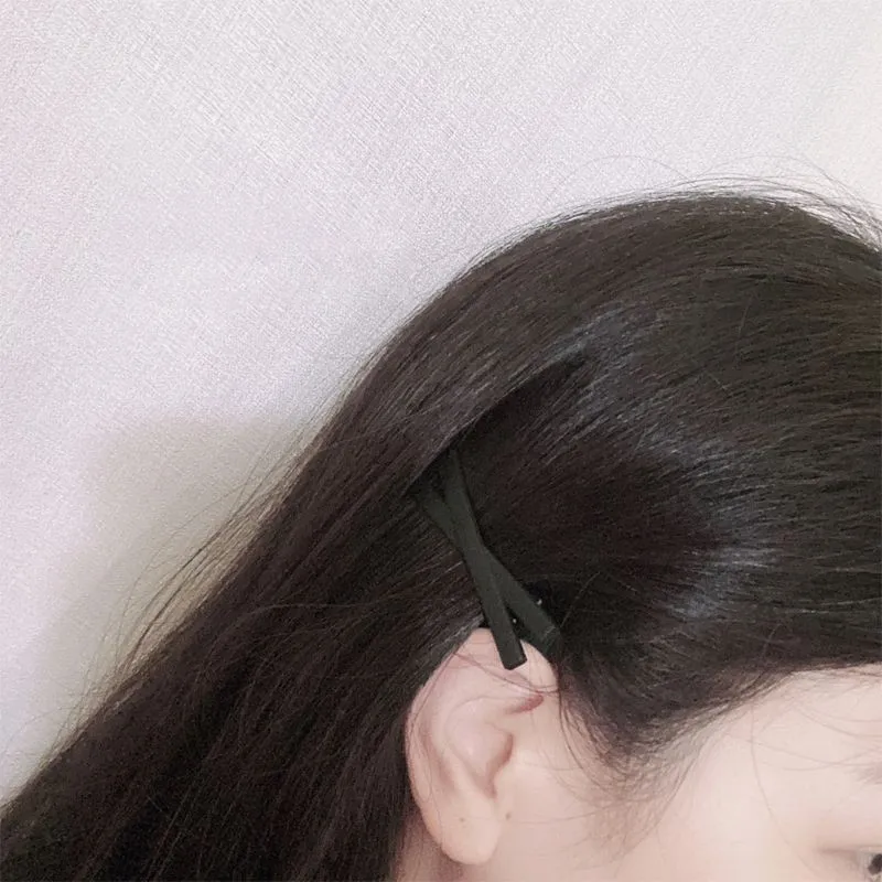 Black matte 5cm hair clip Strong and durable