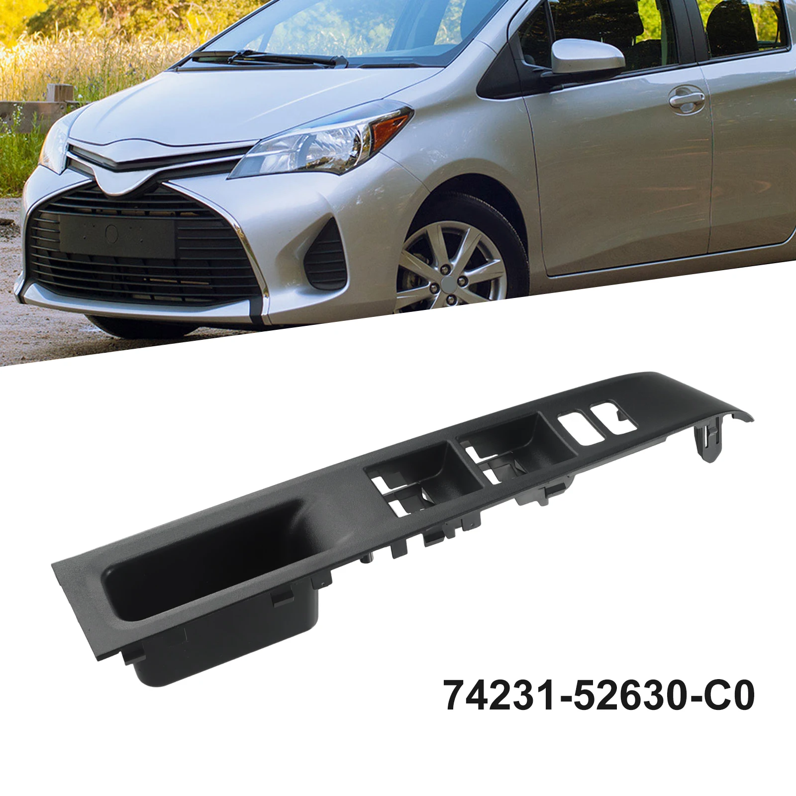 

1PCS For Toyota For Vitz 2010-2014 Auto Front RH Armrest Upper Panel 74231-52630-C0 Car Right Interior Door Panels Replace Part