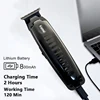 Kemei KM-1579 Electric Hiar Clipper Professional Cordless Hair Trimmer Barber USB Rechargeable Haircut Machine Mens Clipper 4