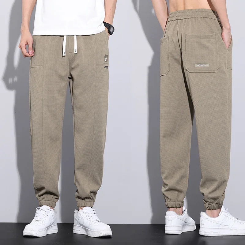 SoEnvy Men's Harem Jogger Shorts - Baggy Sport Training Pants, X-Large Grey